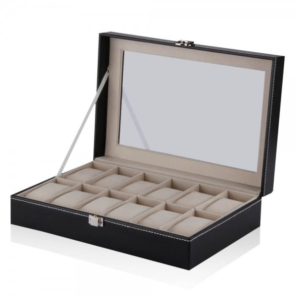 Luxury Display Box for 12 Watches or Bracelets